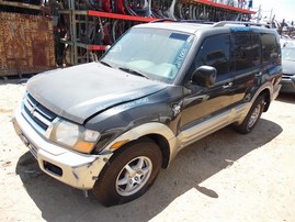 2002 MITSUBISHI MONTERO XLS BLACK 3.5 AT 4WD 214003